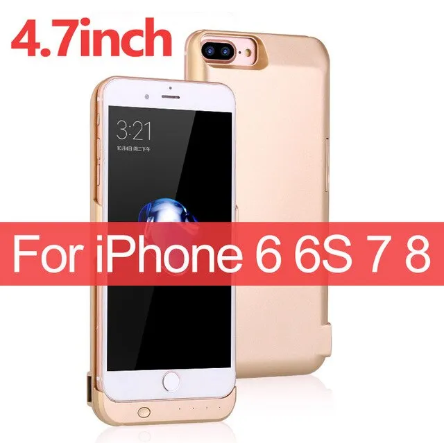 10000mAh Portable External Battery For iPhone 6 6S 7 8 Phone Battery Case For iPhone 6 Plus 6s Plus 7 Plus 8 Plus  Charging Case