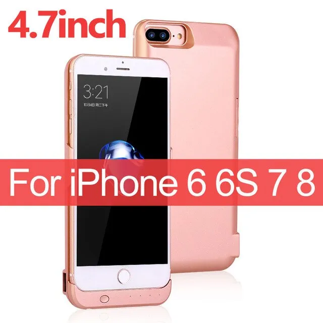 10000mAh Portable External Battery For iPhone 6 6S 7 8 Phone Battery Case For iPhone 6 Plus 6s Plus 7 Plus 8 Plus  Charging Case