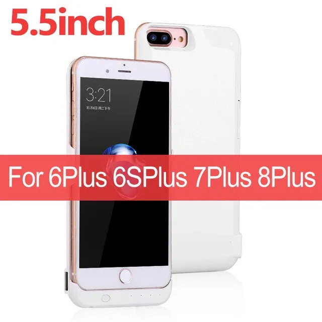10000mAh Portable External Battery For iPhone 6 6S 7 8 Phone Battery Case For iPhone 6 Plus 6s Plus 7 Plus 8 Plus  Charging Case