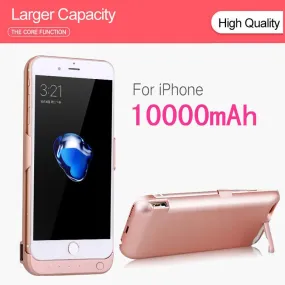 10000mAh Portable External Battery For iPhone 6 6S 7 8 Phone Battery Case For iPhone 6 Plus 6s Plus 7 Plus 8 Plus  Charging Case