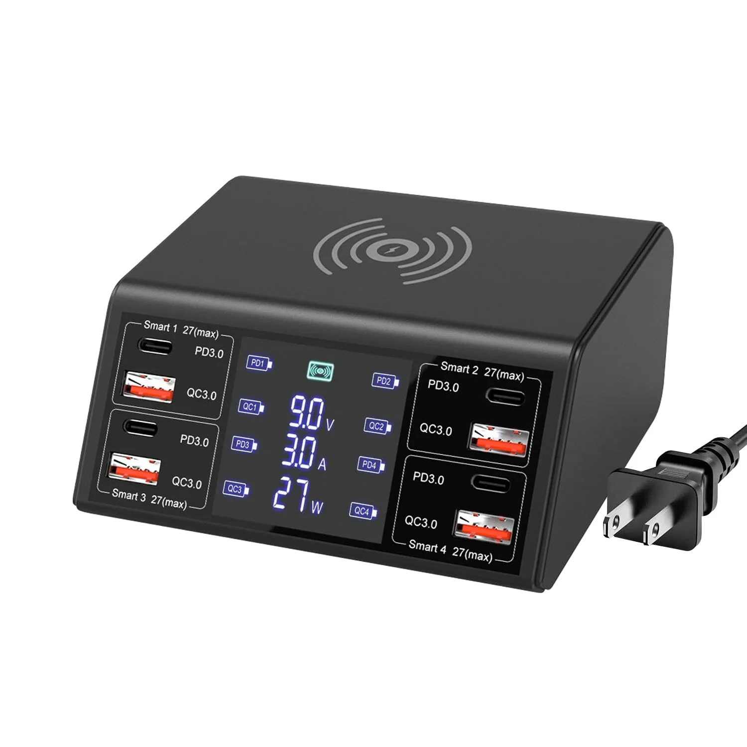 100W USB Charging Station 8-Port Charging Hub