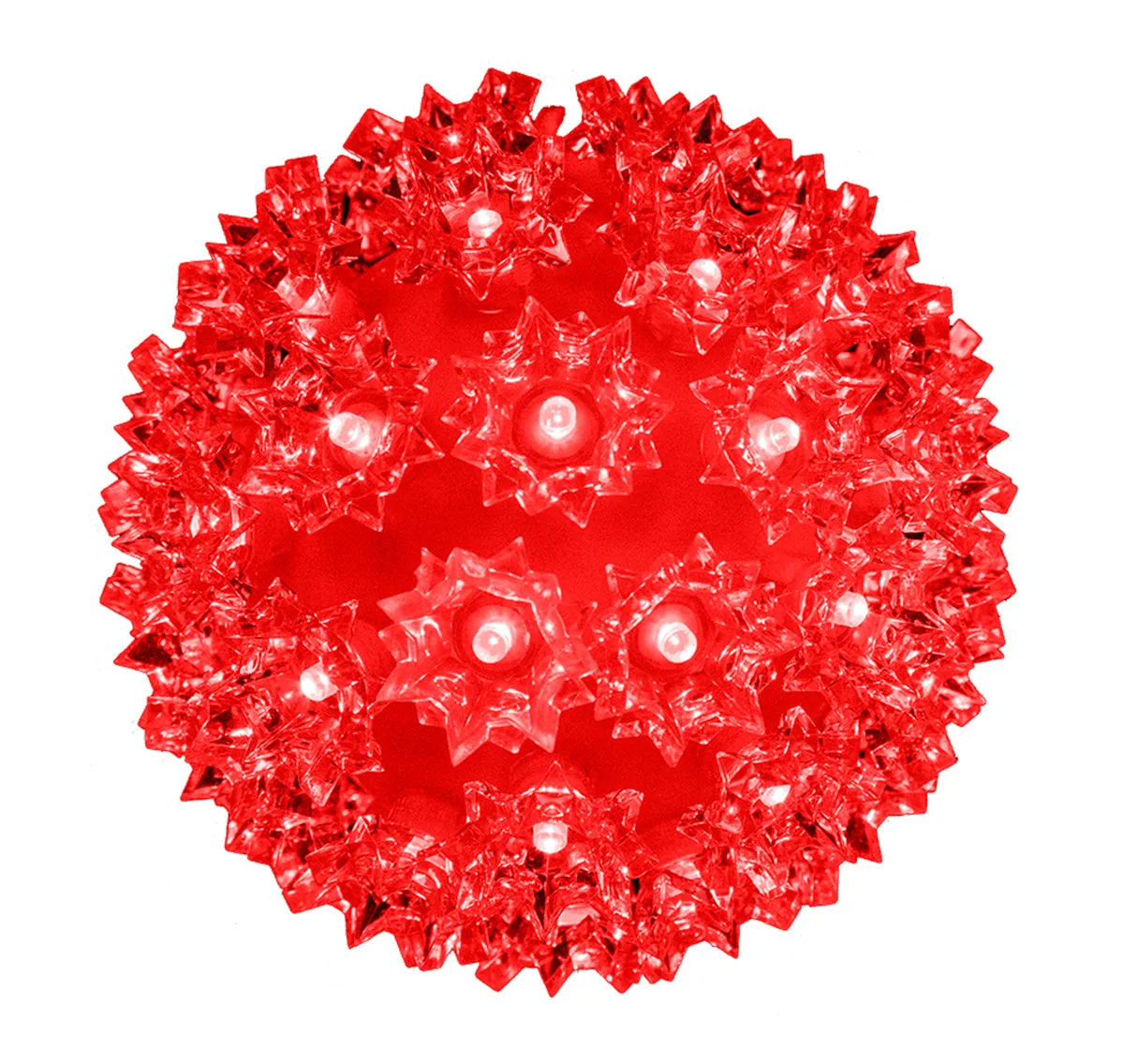 10" Red LED Sphere with 1/5 Strobe