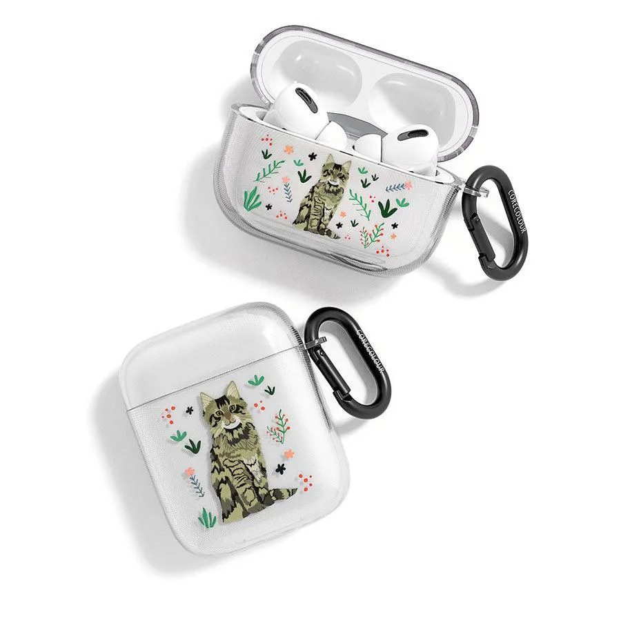 1st & 2nd Generation A Purr-fect Day Mainecoon Cat AirPods Case