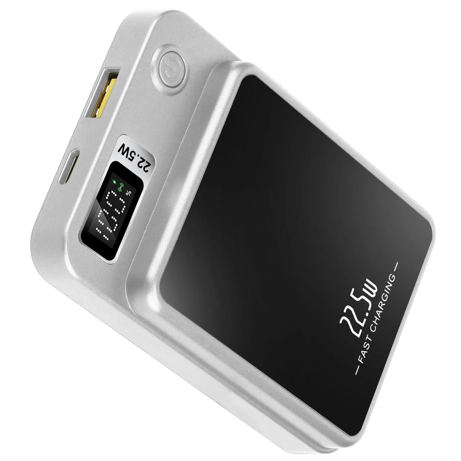 2-in-1 Magnetic Wireless Power Bank 10000mAh PD20W Fast Charger Mag Safe