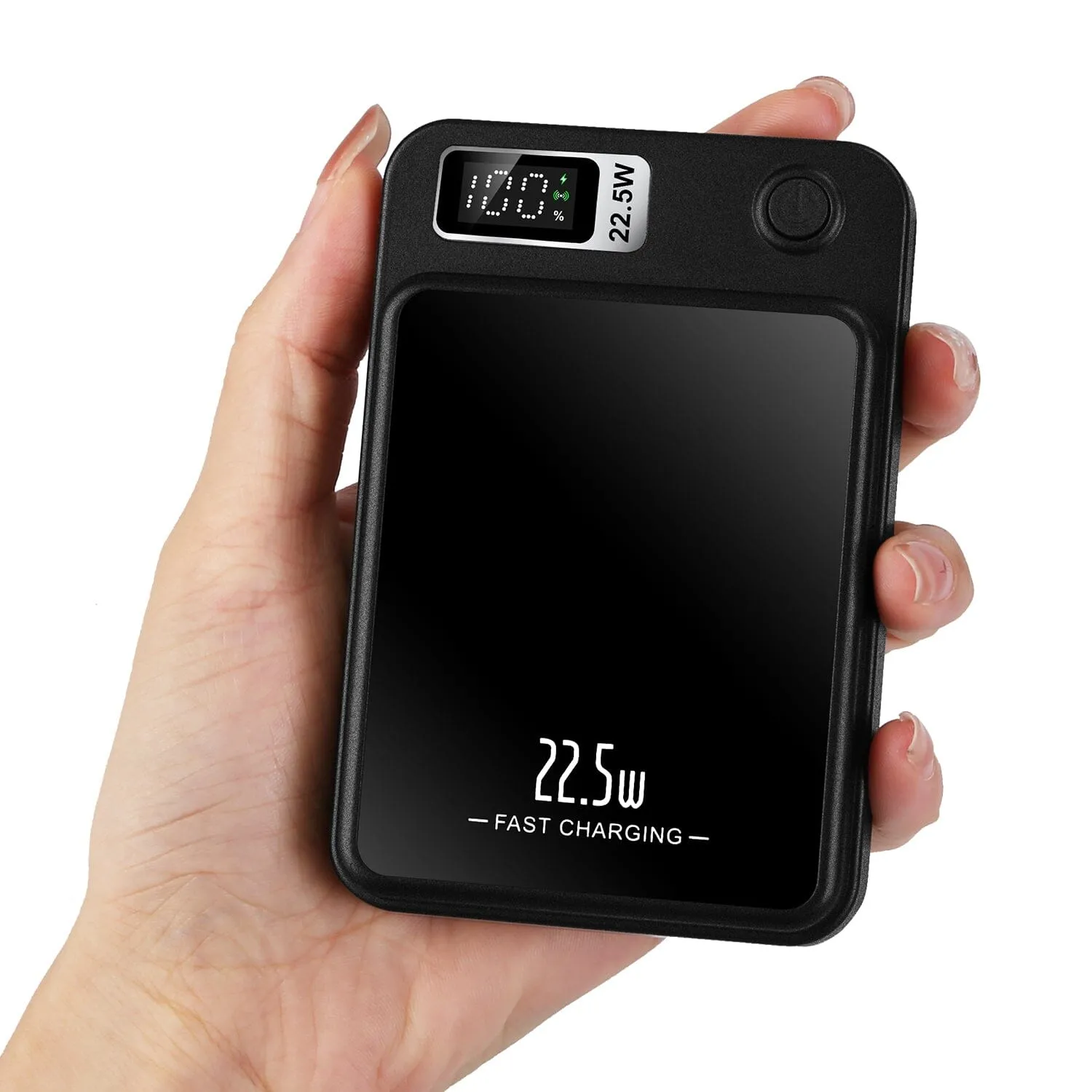 2-in-1 Magnetic Wireless Power Bank 10000mAh PD20W Fast Charger Mag Safe