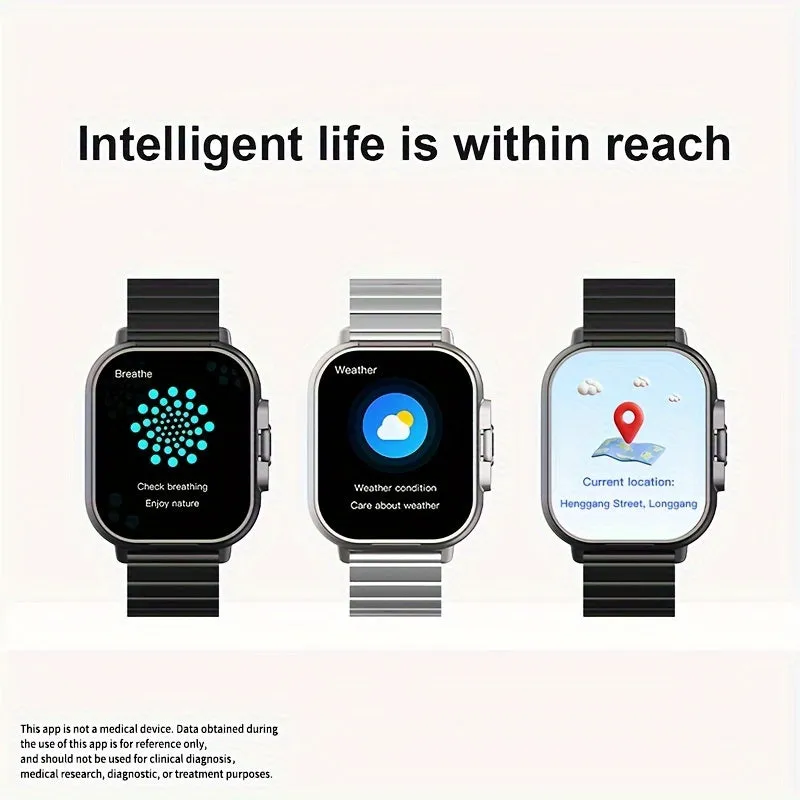 2-in-1 Smart Watch   Earbuds - Silicone Stainless Steel