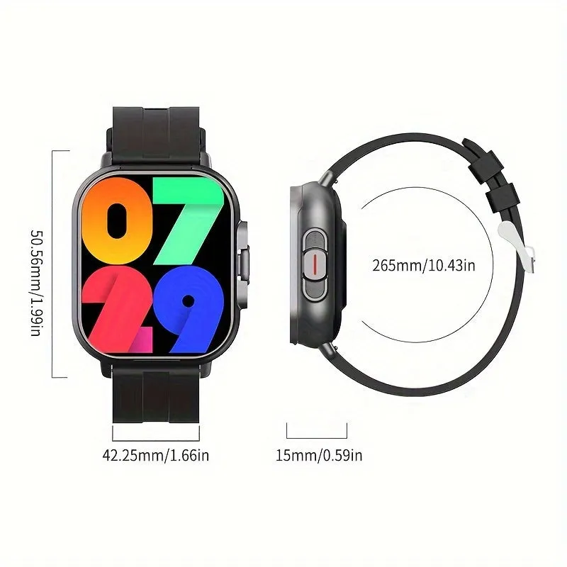 2-in-1 Smart Watch   Earbuds - Silicone Stainless Steel