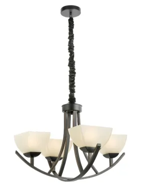 211 4 Light Chandelier Light in Bronze