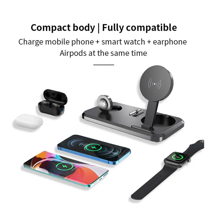 3-In-1 Foldable Wireless Charging Station -Uv06