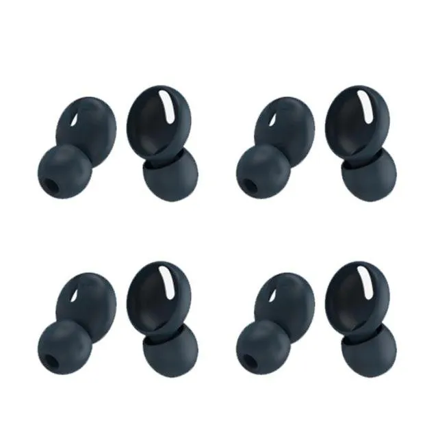 4 Pairs Clear Full Cover Liquid Silicone Earbud Tip Replacement Eartips for Beats Powerbeats Pro bluetooth Earphone Headphone