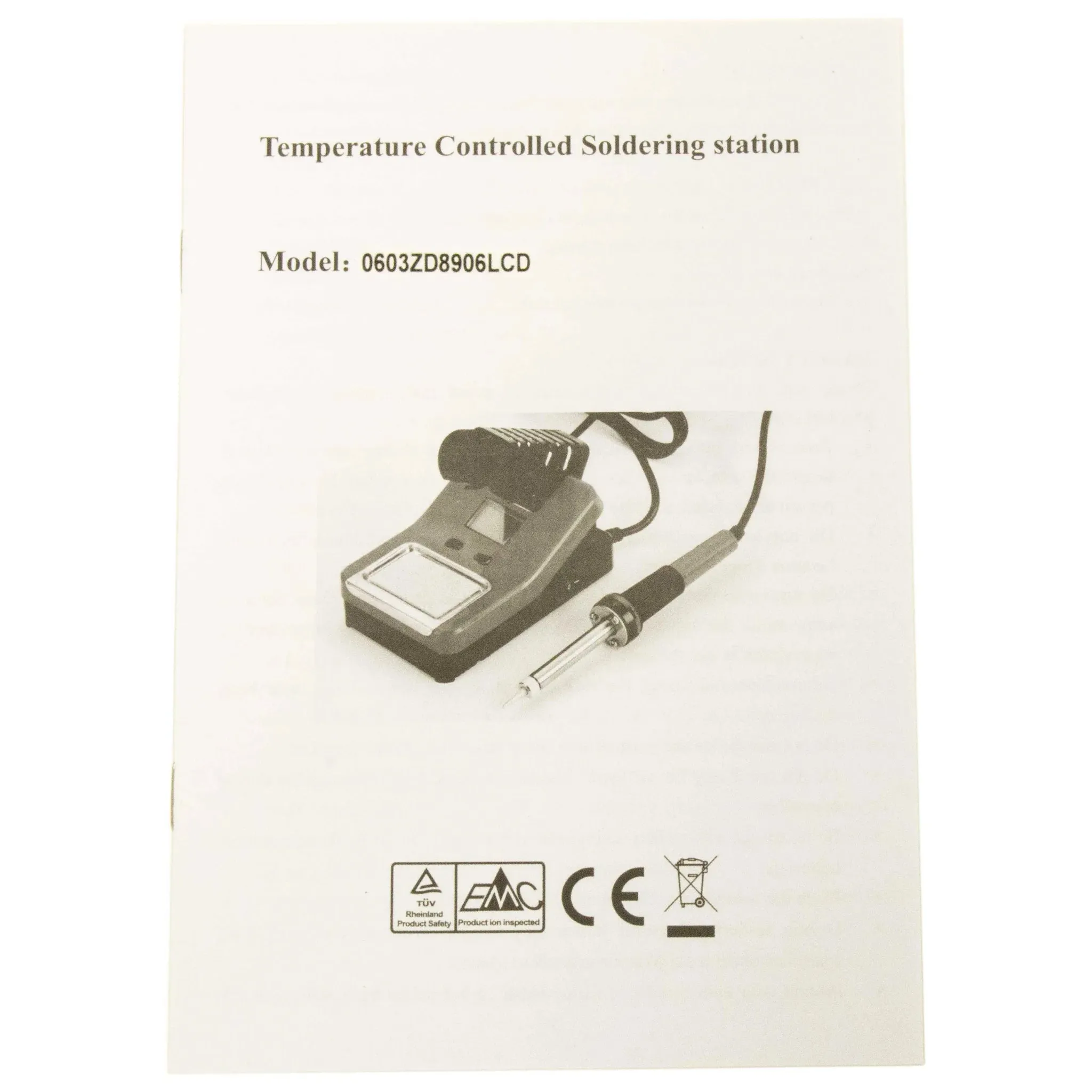 48W Temperature Adjustable Soldering Station with LCD Display - ESD Safe