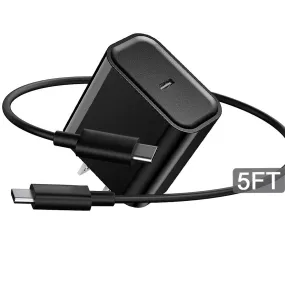5FT USB-C Beats Earbuds Wall Charger Cord for Beats Studio Buds, Beats Flex, Beats Fit Pro (x Kim Kardashian), New Beats by dre Headphones Accessories Type C Power Adapter Cable Charging Block(Black)