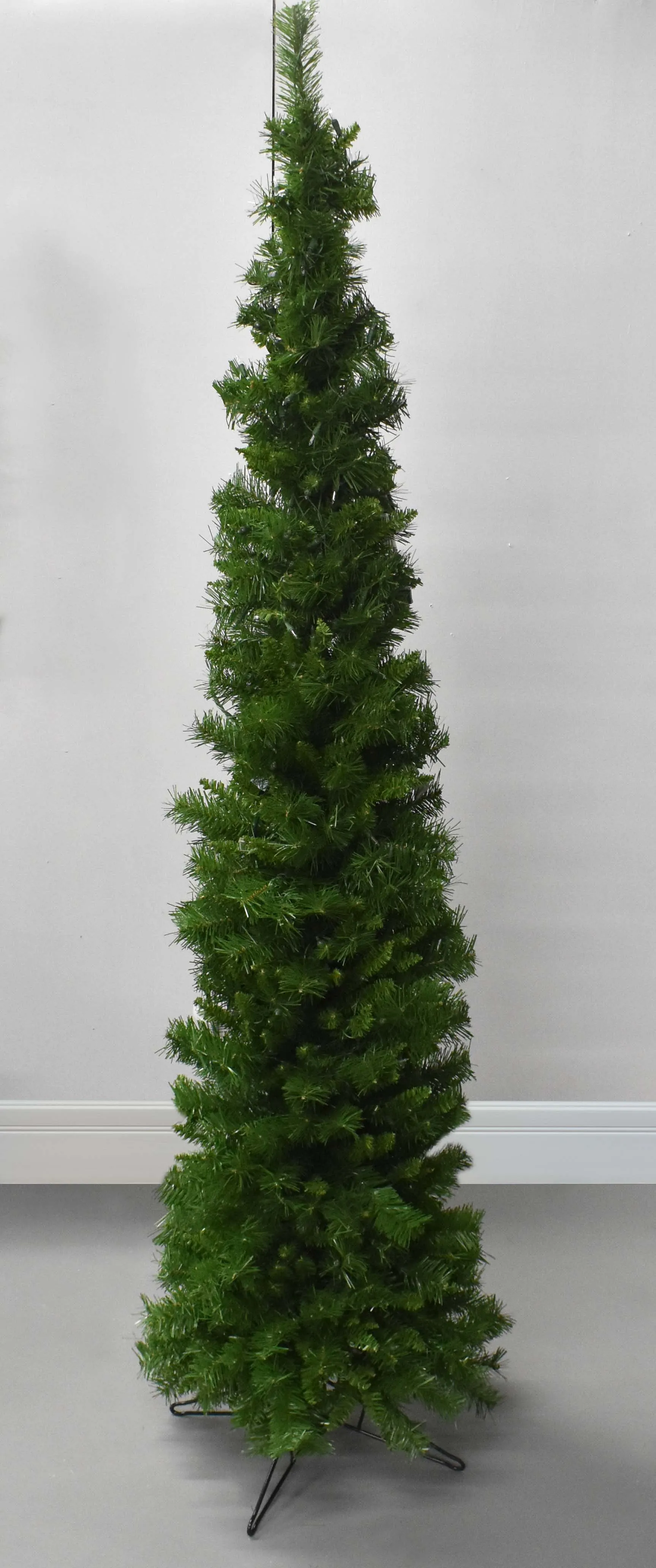 9' Flocked Pencil Tree