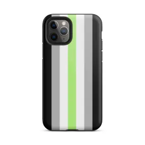 Agender Flag Tough iPhone Case