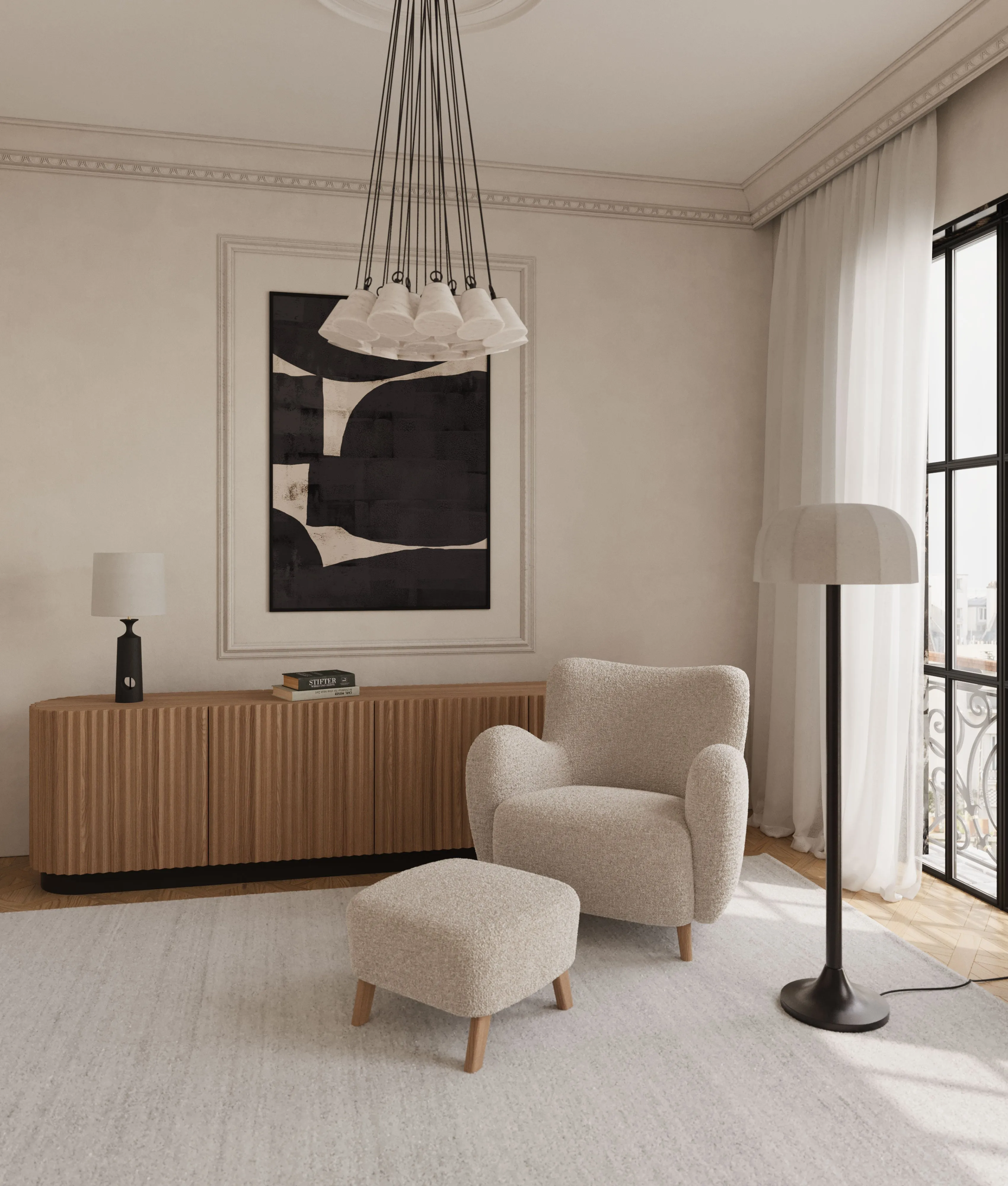Alba 13 light pendant