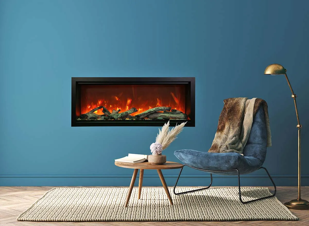 Amantii 74” Bespoke Symmetry Extra Tall 5000 BTU Electric Fireplace