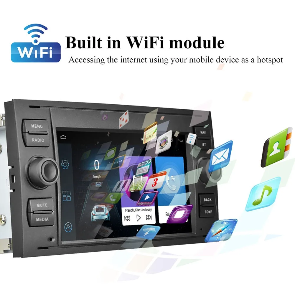 Android 8.1 Car Radio 7-inch Large-screen Bluetooth GPS