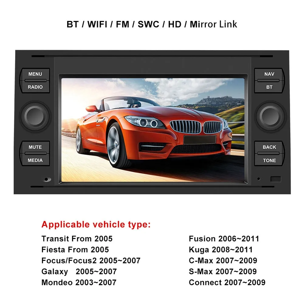 Android 8.1 Car Radio 7-inch Large-screen Bluetooth GPS
