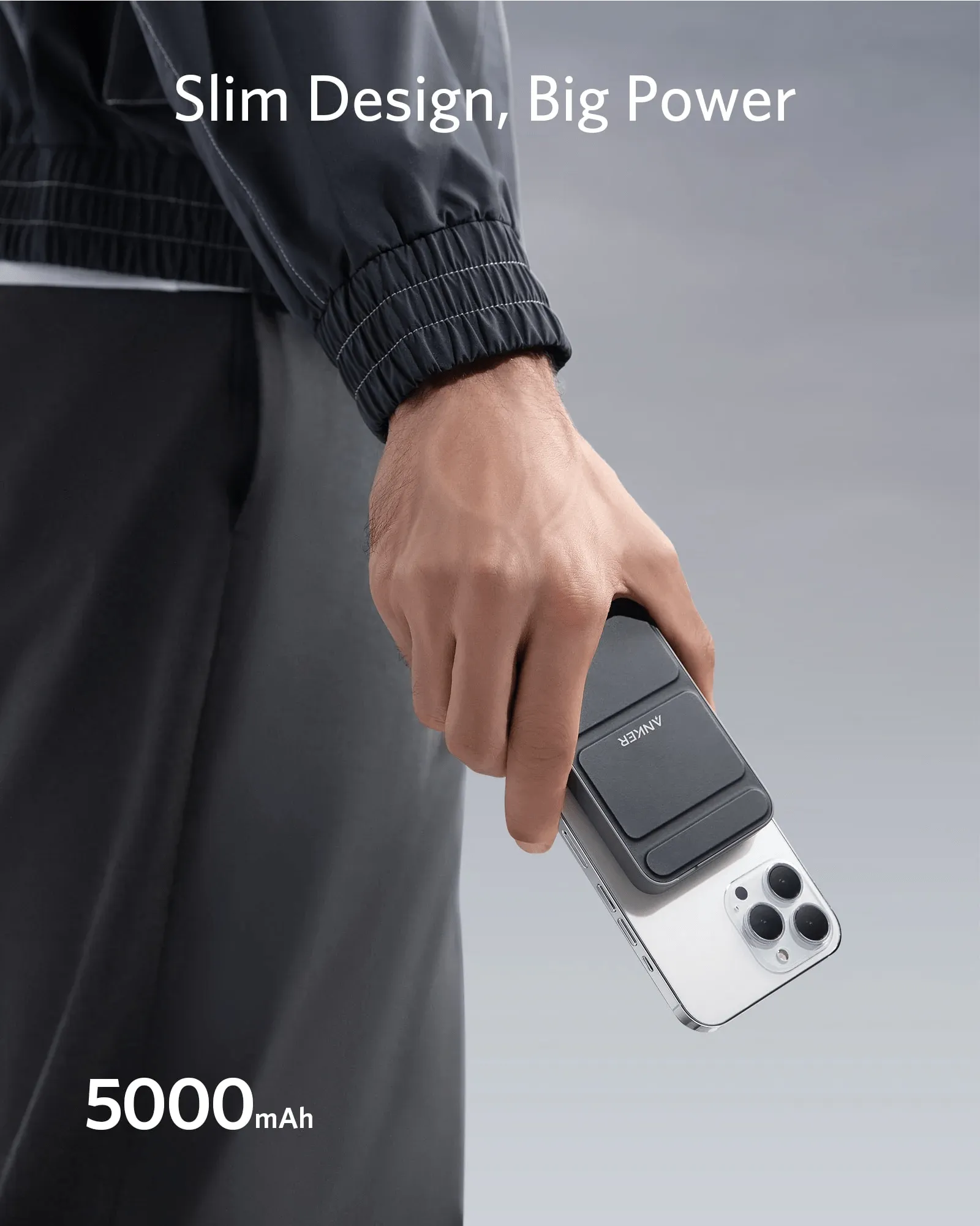Anker 622 Portable Magnetic Power Bank with Stand (5000mAh) - A1614