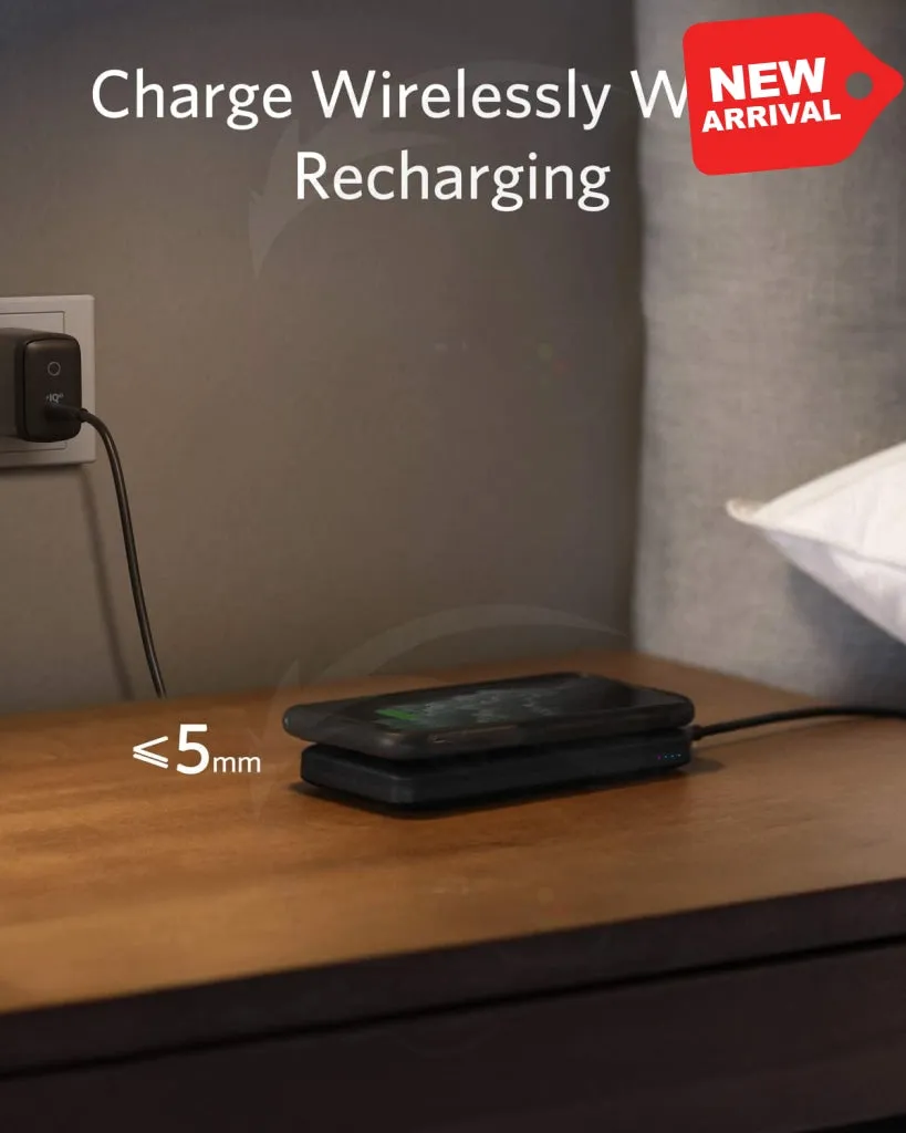 Anker Wireless Power Bank, PowerCore 10,000mAh Portable Charger with USB-C