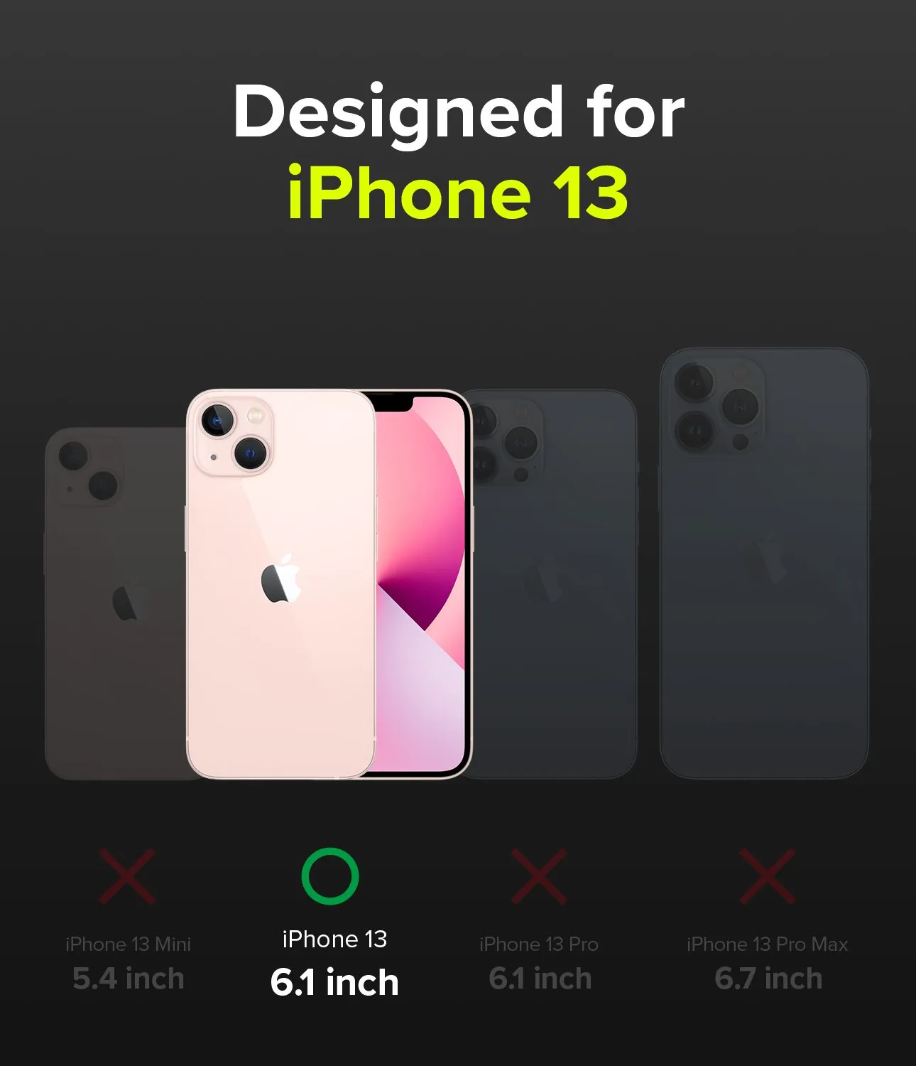 Apple iPhone 13 Case Cover| Air-S Series | Black