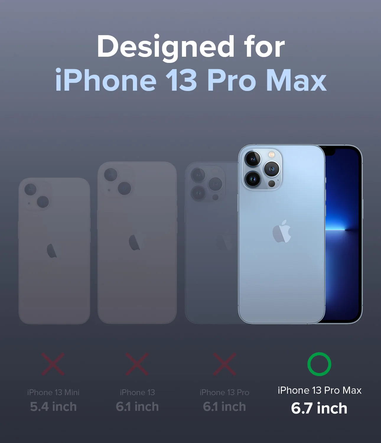 Apple iPhone 13 Pro Max Case Cover| Air-S Series | Black