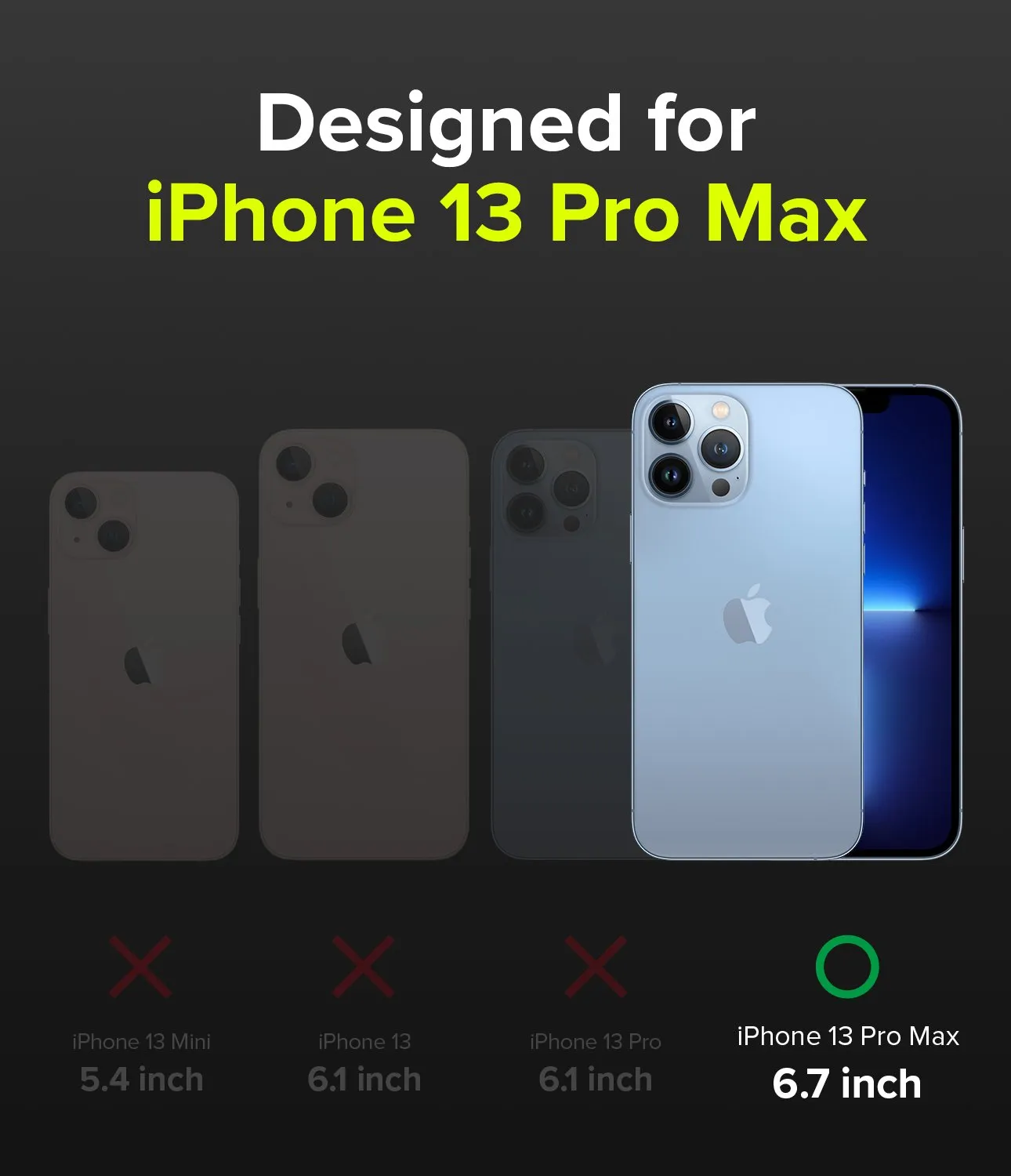 Apple iPhone 13 Pro Max Case Cover| Air-S Series | Black