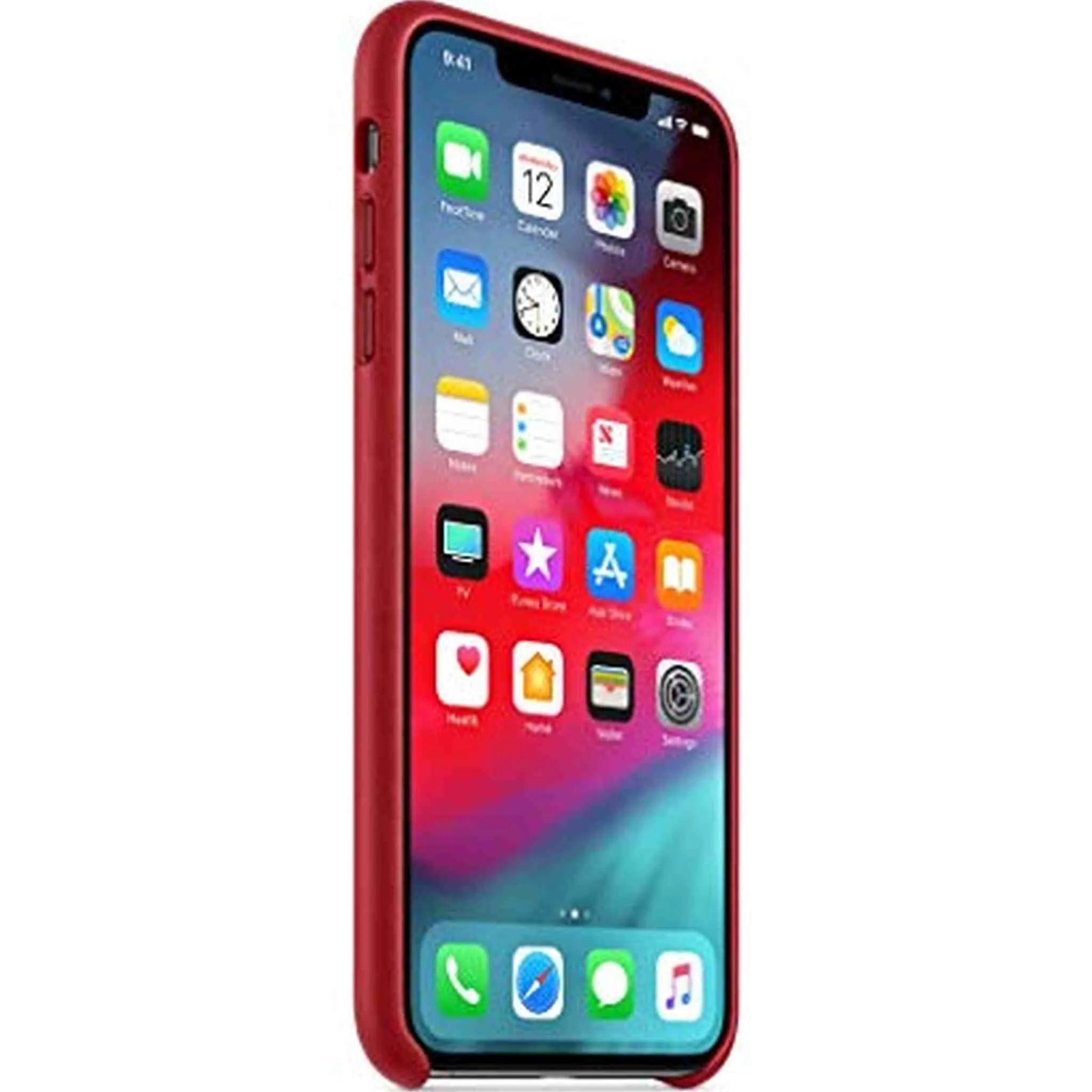 Apple Leather Case (for iPhone Xs Max) - Red