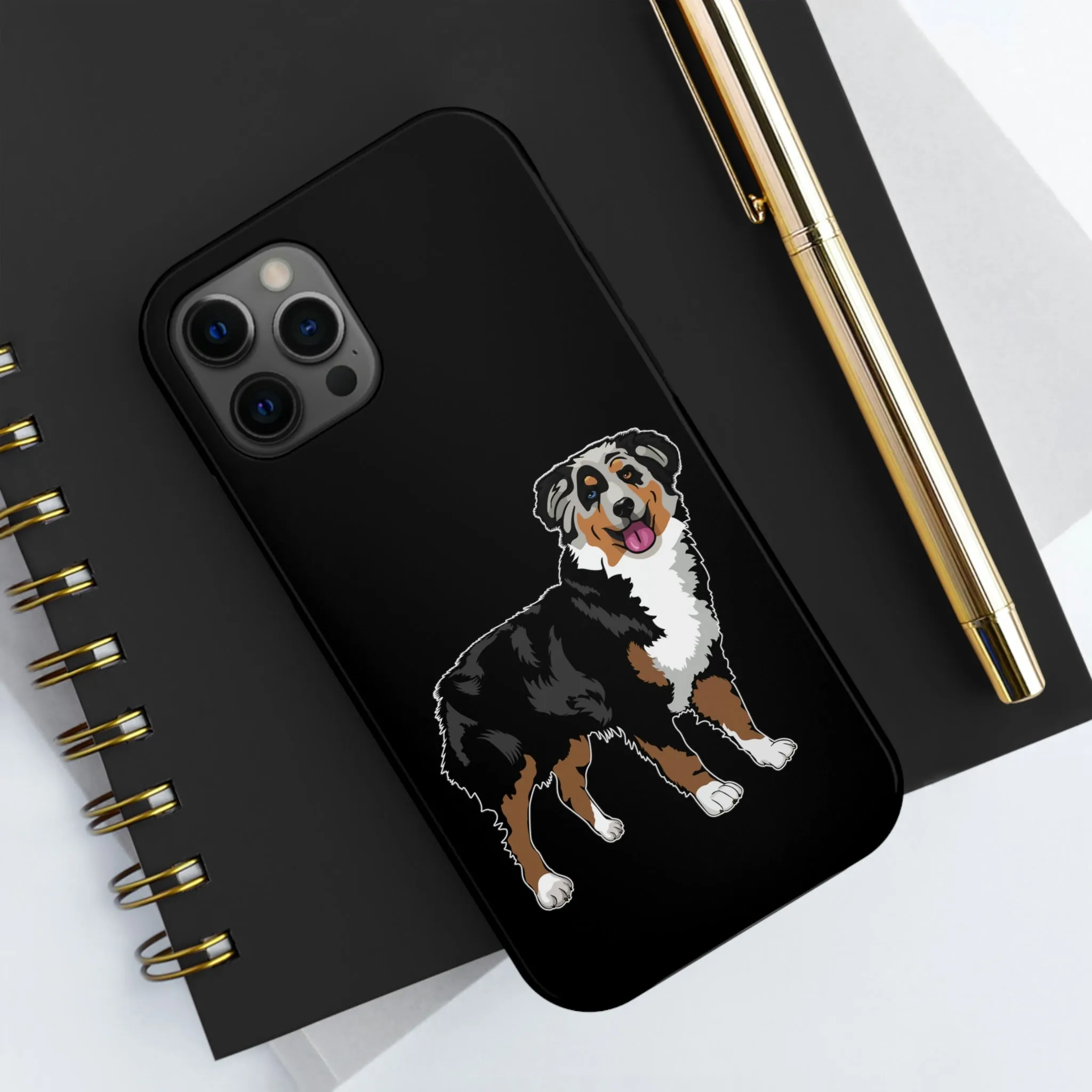 Australian Shepherd Case Mate Tough Cell Phone Cases, Wireless Charging, Extremely Strong Plastic, FREE Shipping, Made in USA!!