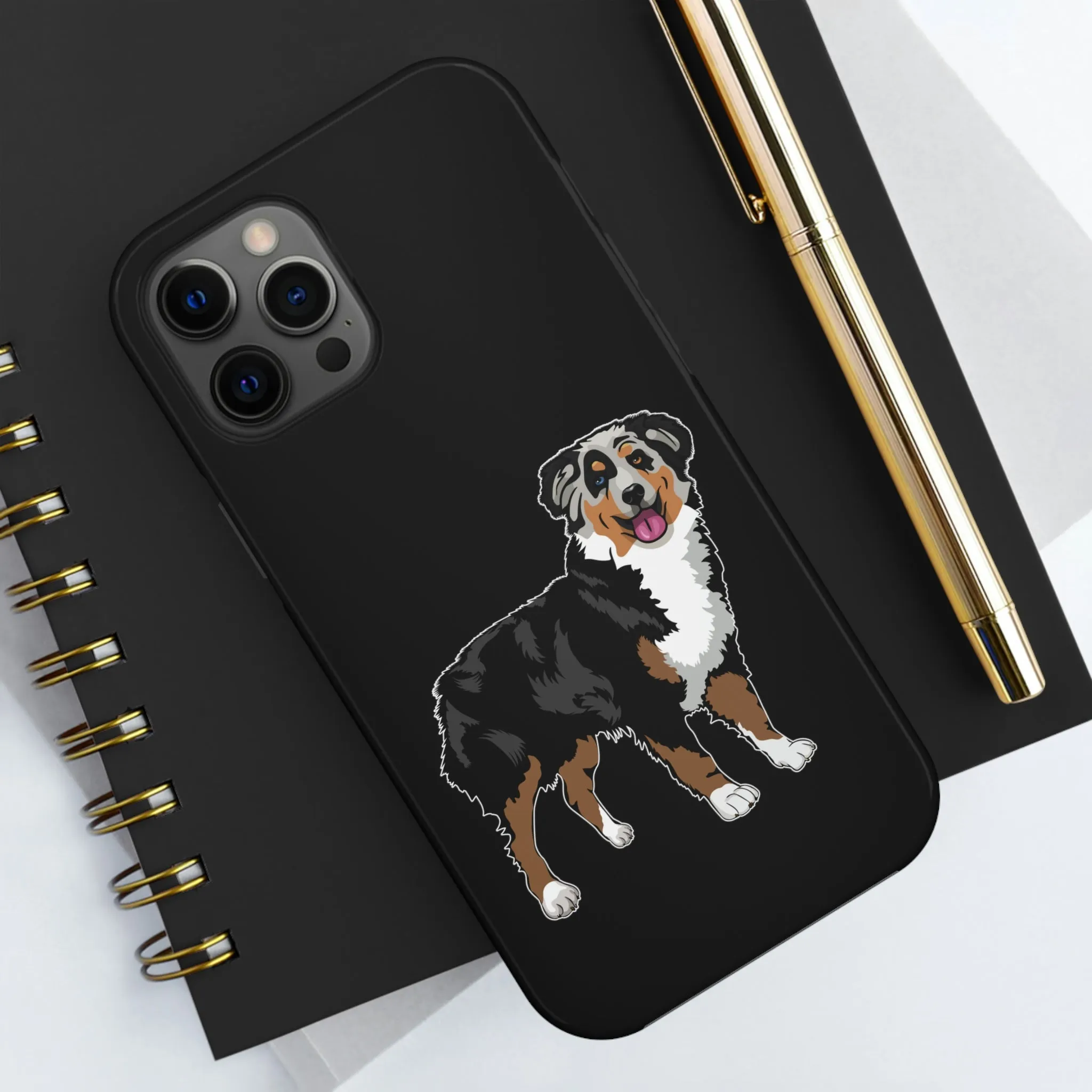 Australian Shepherd Case Mate Tough Cell Phone Cases, Wireless Charging, Extremely Strong Plastic, FREE Shipping, Made in USA!!