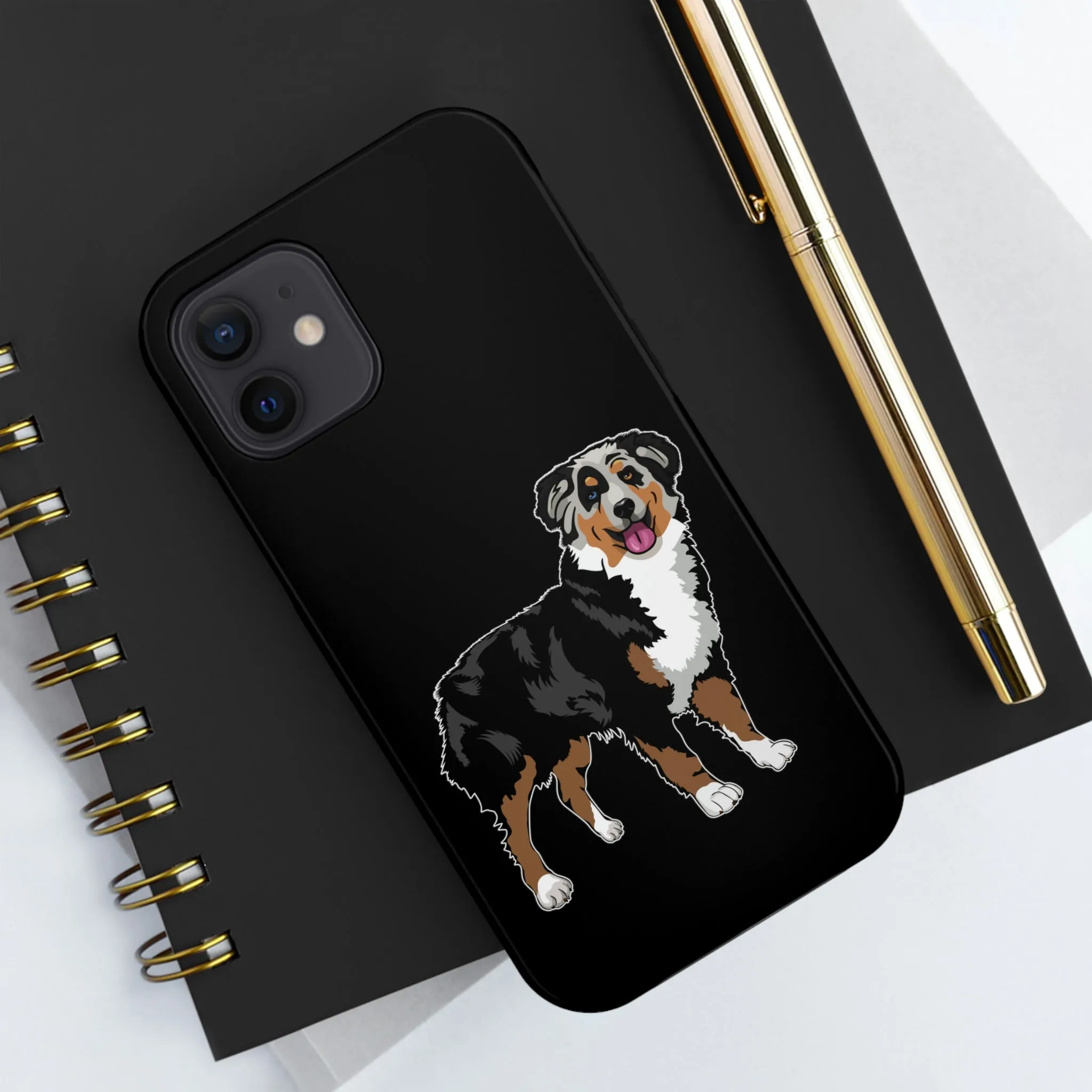 Australian Shepherd Case Mate Tough Cell Phone Cases, Wireless Charging, Extremely Strong Plastic, FREE Shipping, Made in USA!!