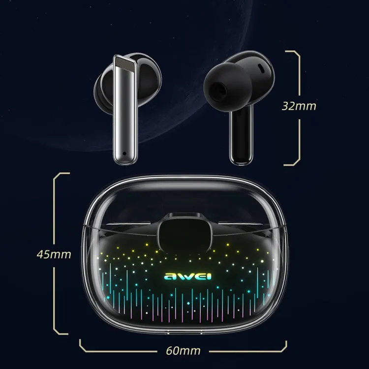 Awei T52 Pro Gaming Earbuds with Bluetooth 5.3 and Vibrant Charging Case