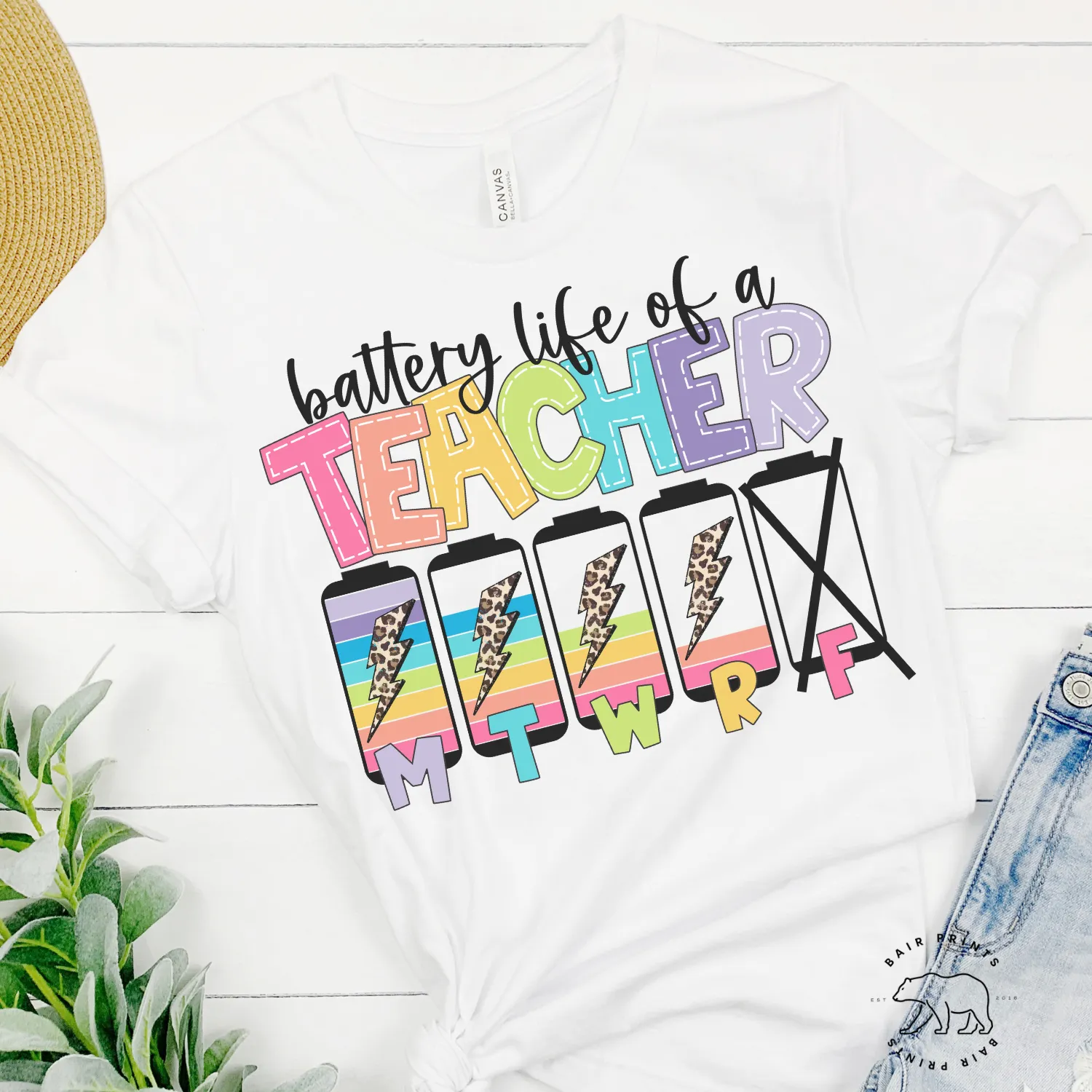 Battery Life of A Teacher T-Shirt