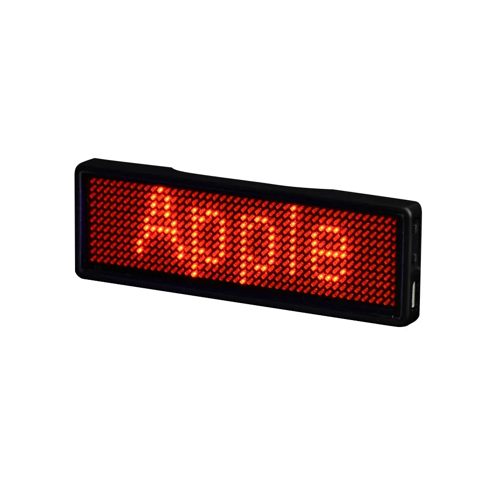 Bluetooth Badge - Red LED Rechargeable