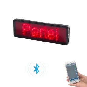 Bluetooth Badge - Red LED Rechargeable
