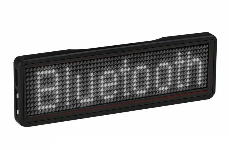 Bluetooth Badge - White LED Rechargeable