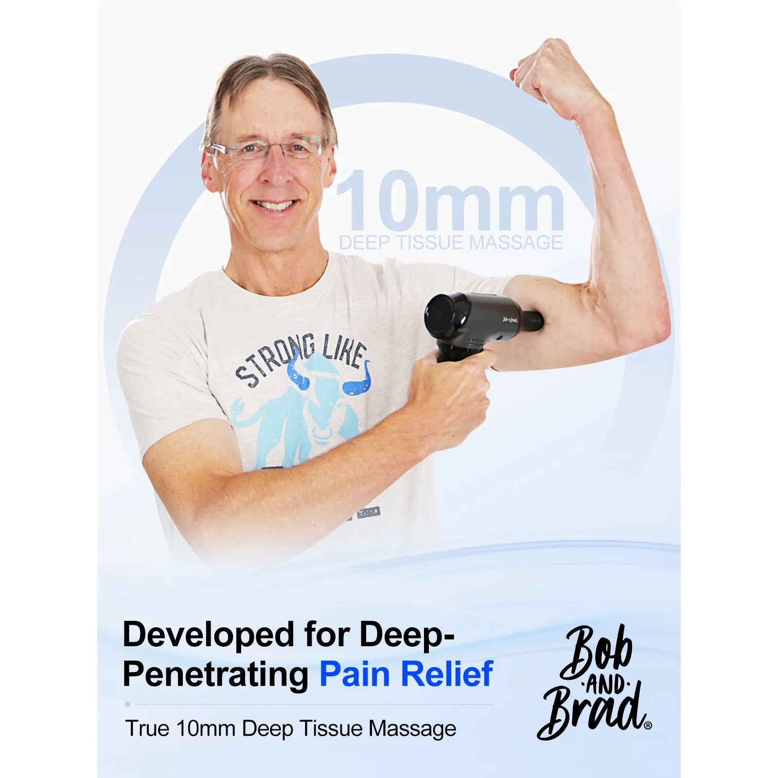 Bob and Brad T2 Percussion Muscle Massage Gun for Athletes Pain Relief Black