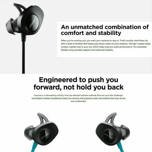 Bose SoundSport Wireless Earbuds - Comfort & Stability