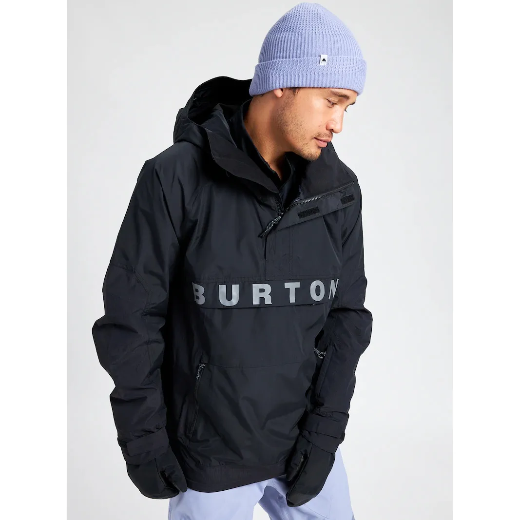 Burton Men&#x27;s Frostner Anorak True Black | Buy Burton Men&#x27;s Frostner Anorak True Black here | Outnorth