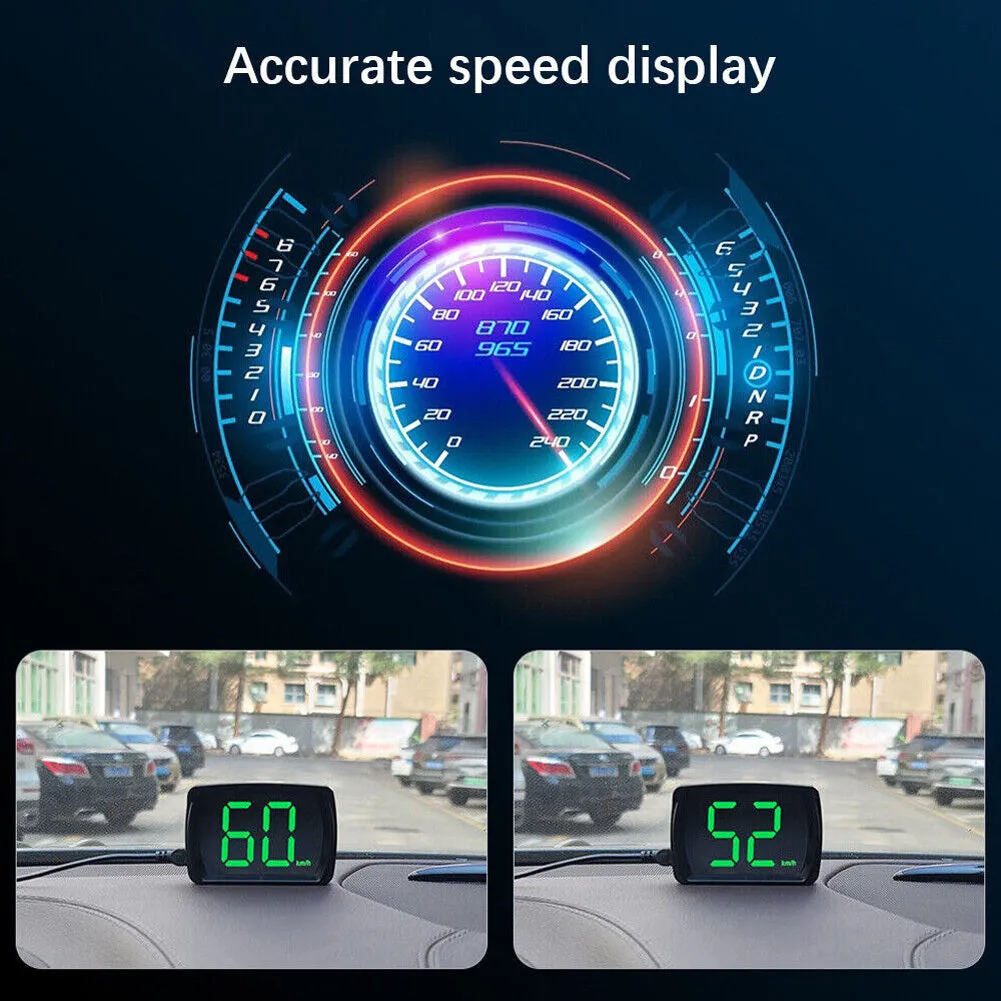 Car Hud Head-up Display Universal Bluetooth Car Speedometer