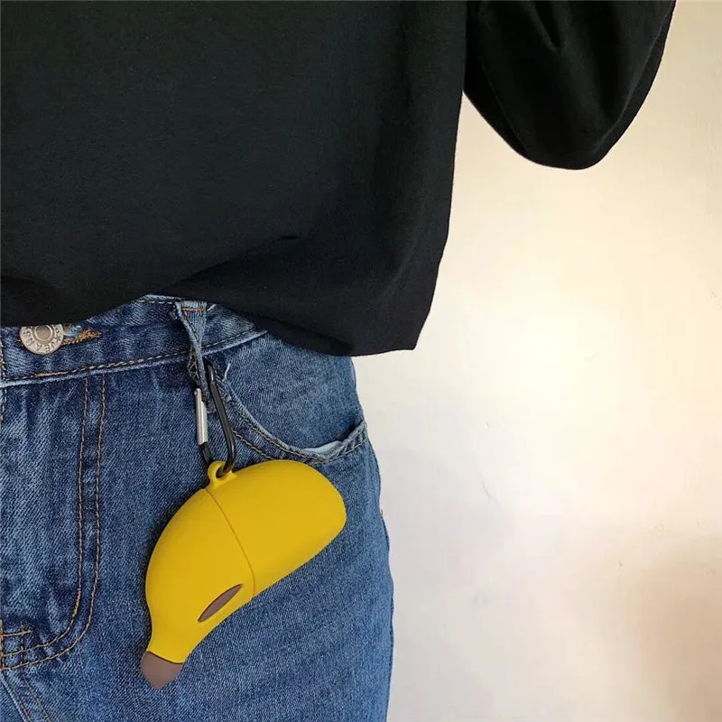 Cute 3D Banana Silicone AirPods Case