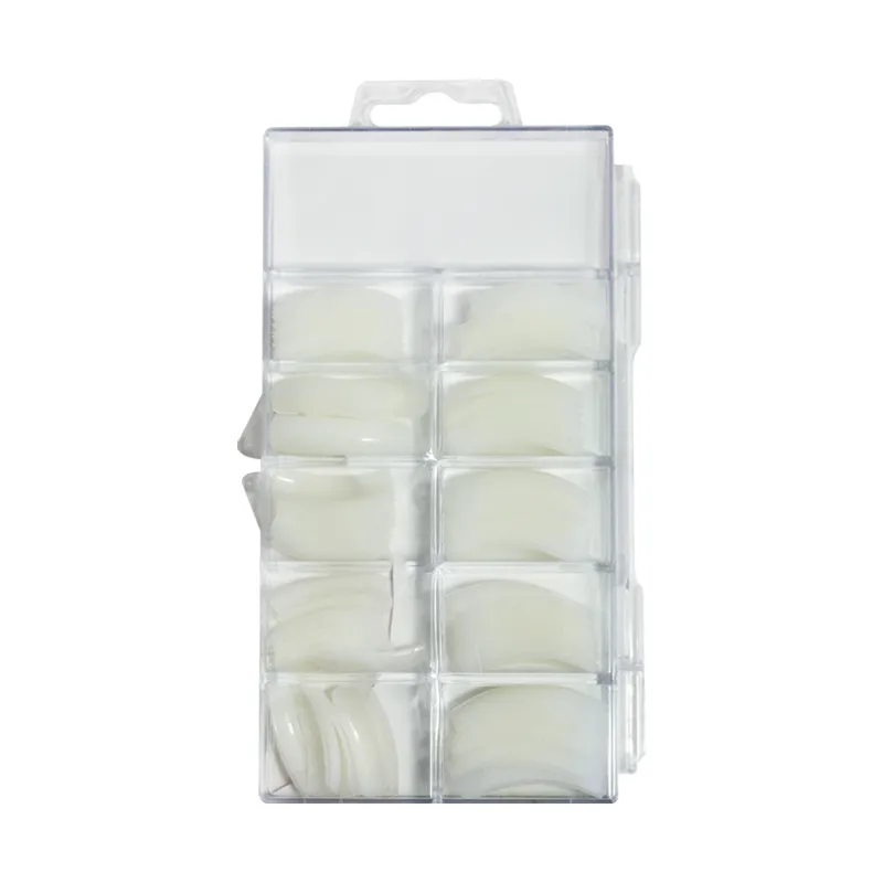 Deep C Curve Tips - 100 Assorted