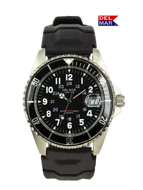 Del Mar Watches Men's and Youth Sportstrap: Yellow Nautical Face, 43mm, 200m Water Resistant #50259