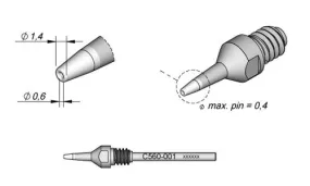 Desoldering Tip Ø 0.6 HT-10PK