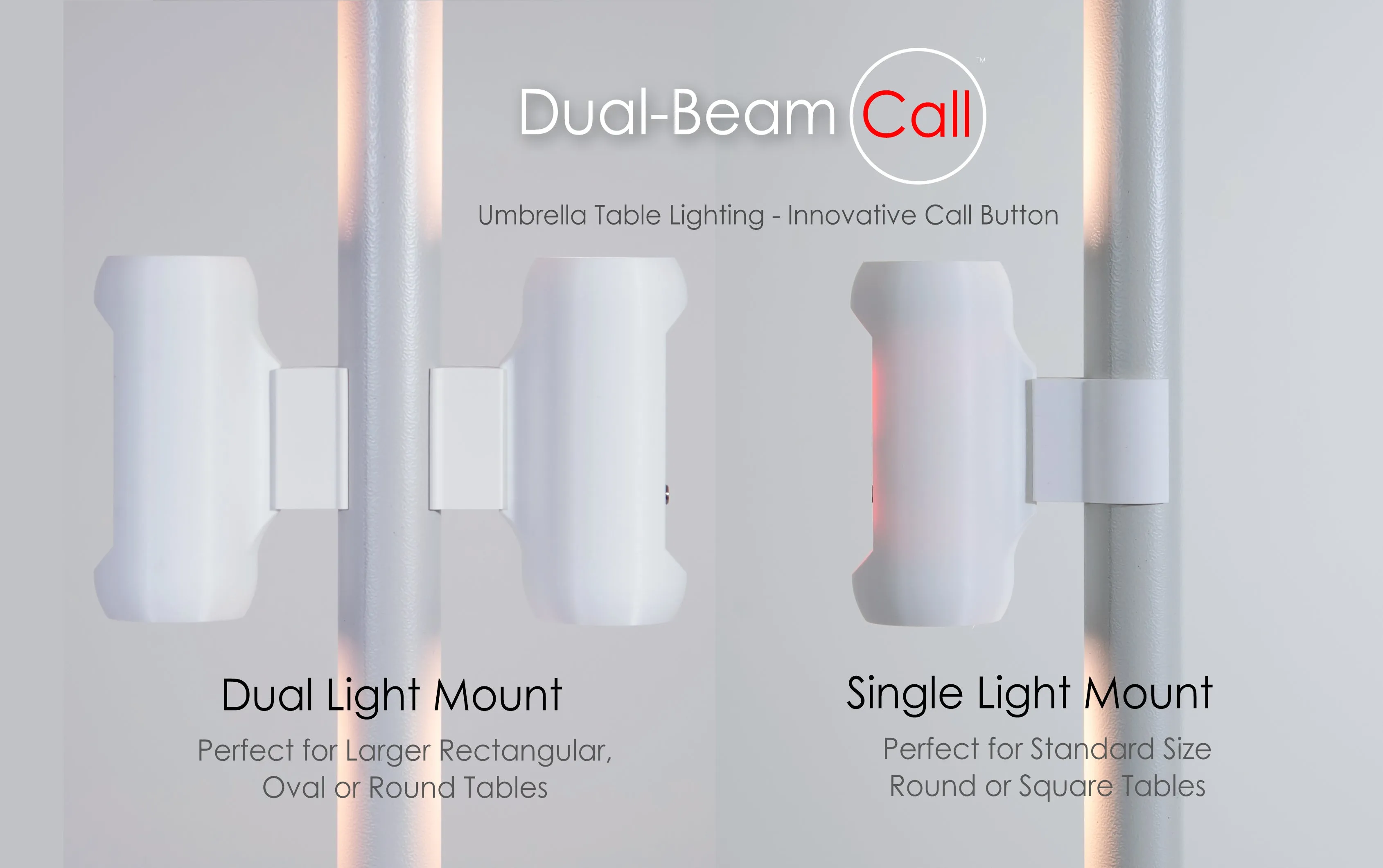 Dual Beam Umbrella & Table Light System