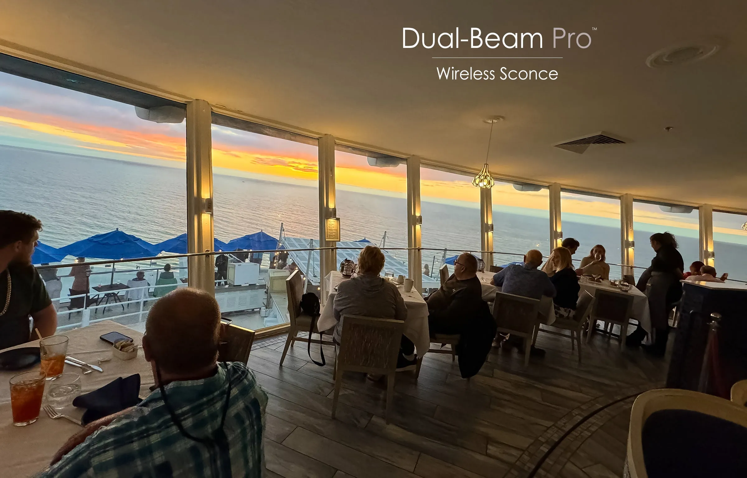 Dual Beam Umbrella & Table Light System