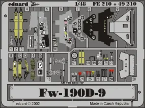 Eduard 49210 1/48 Fw190D-9 Photo-etch set (for Tamiya kit)