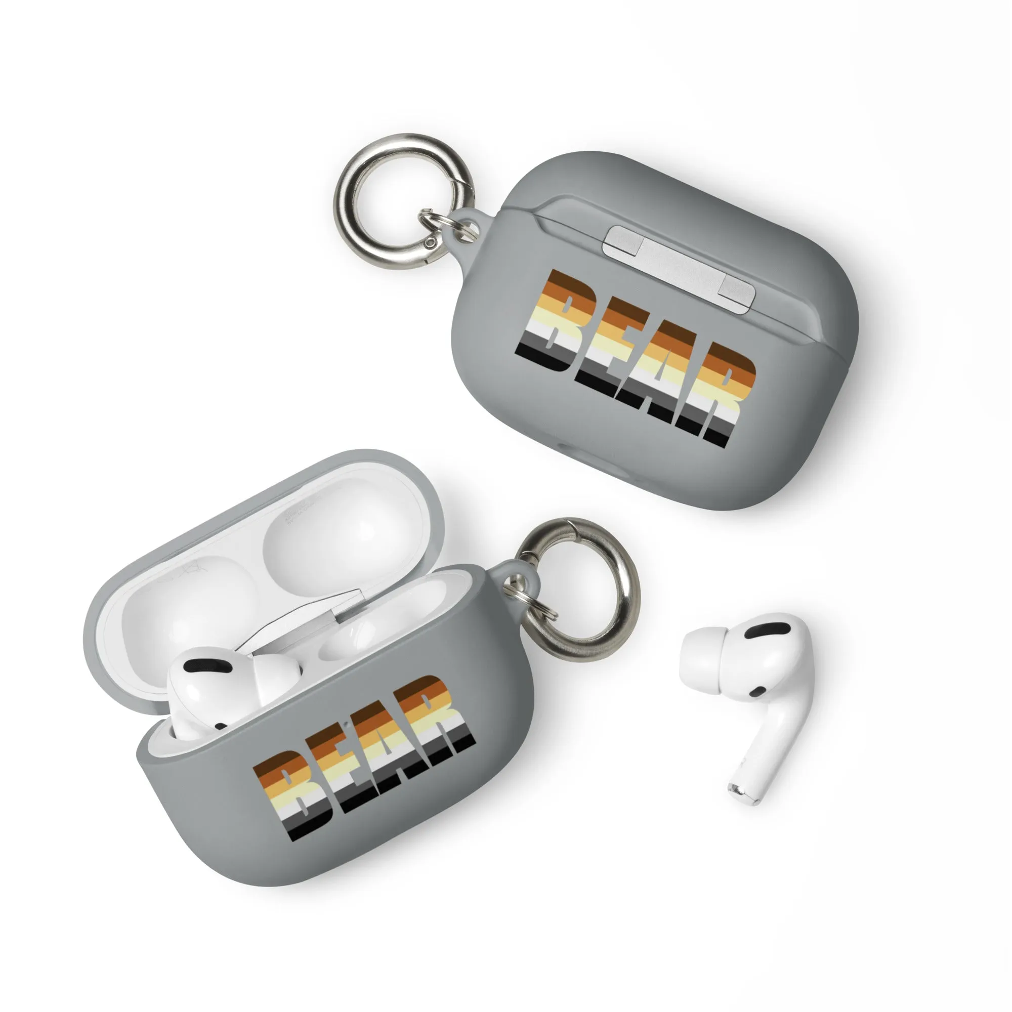 Gay Bear Pride Rubber Case for Apple AirPods