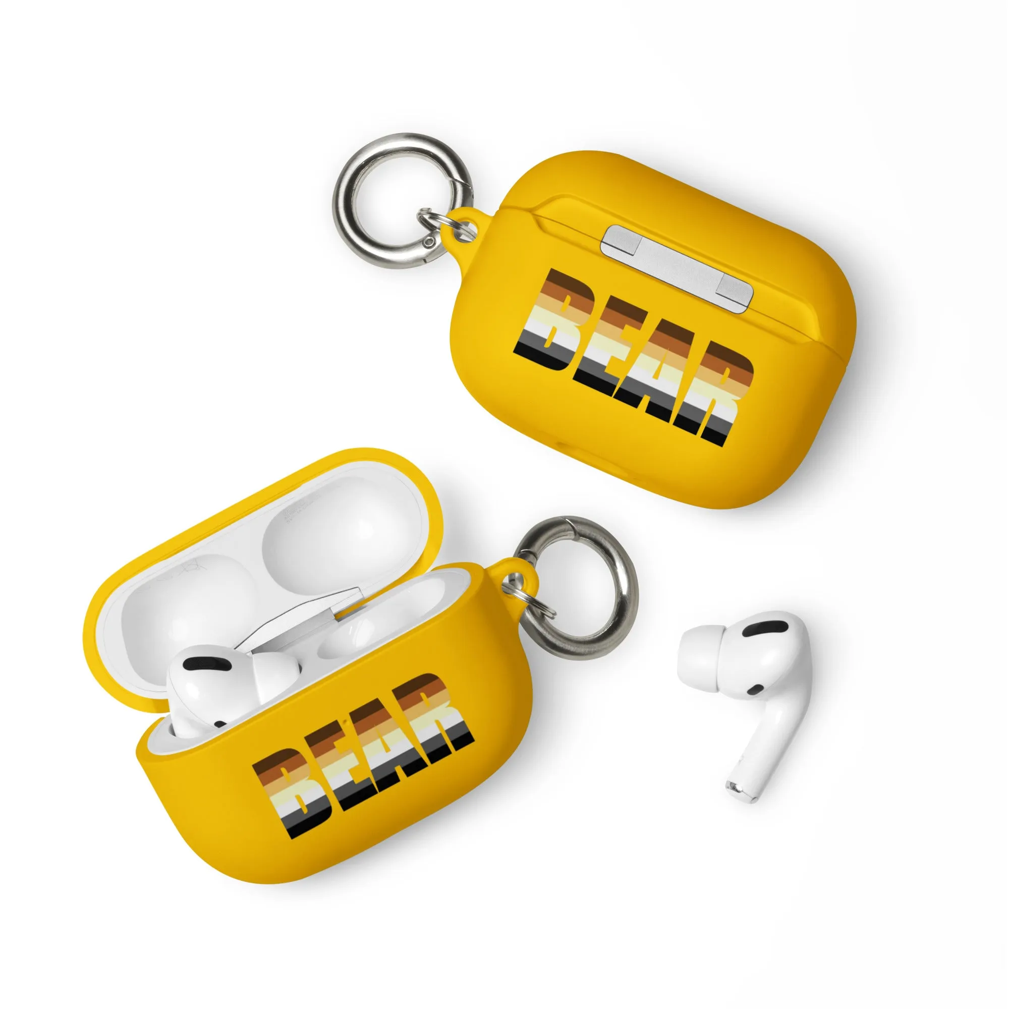 Gay Bear Pride Rubber Case for Apple AirPods