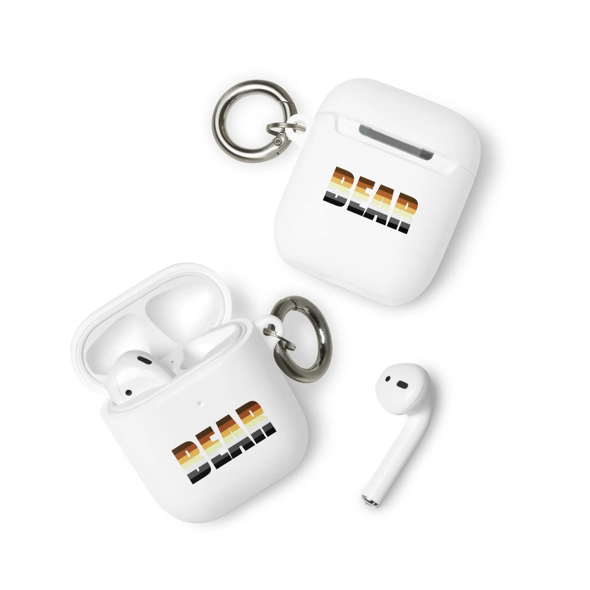 Gay Bear Pride Rubber Case for Apple AirPods